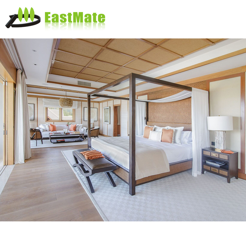 Luxury Star Hotel Furniture Used Hotel Suite Room Furniture for Sale Bedroom Sets Modern Panel Bedroom Sets White Gray Bedrooms