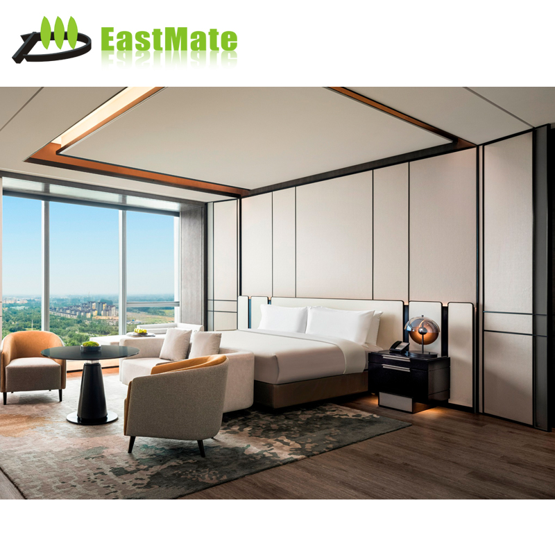 Modern luxury custom bedroom background wall fabric sponge upholstered wall panels