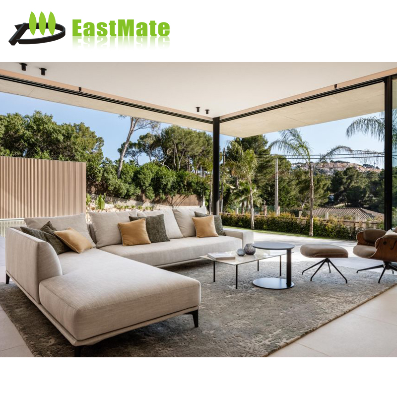 Big luxury Contemporary High End villa Sofa 4m Set Corner Fabric Sofa  luxury L-shaped Sofas For Home luxury
