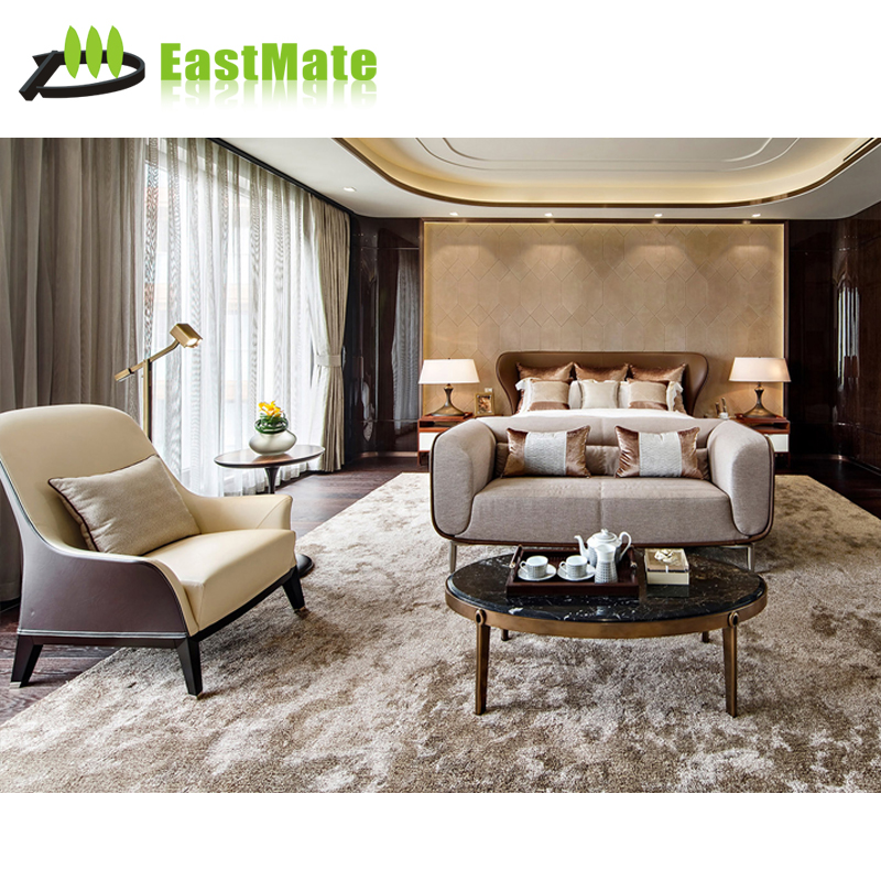 Modern Manufactured Villa/Hotel Room Furniture Set Project Apartment Bed Wardrobe Combination Hotel Bedroom Furniture Set