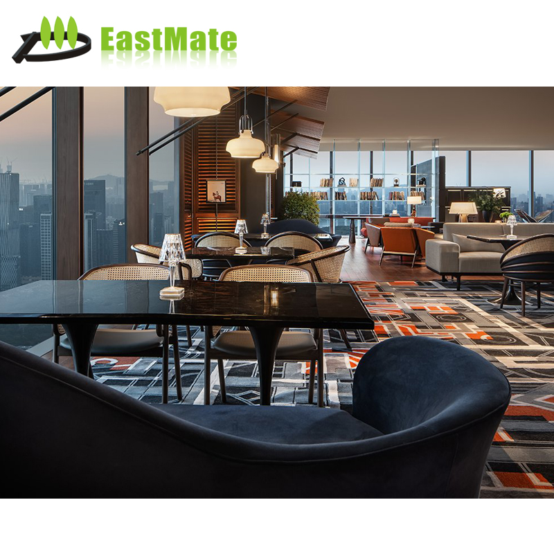 Modern Minimalist Restaurant Dining Table and Chair Set Durable PU Hotel Furniture for Farmhouse Gym Application