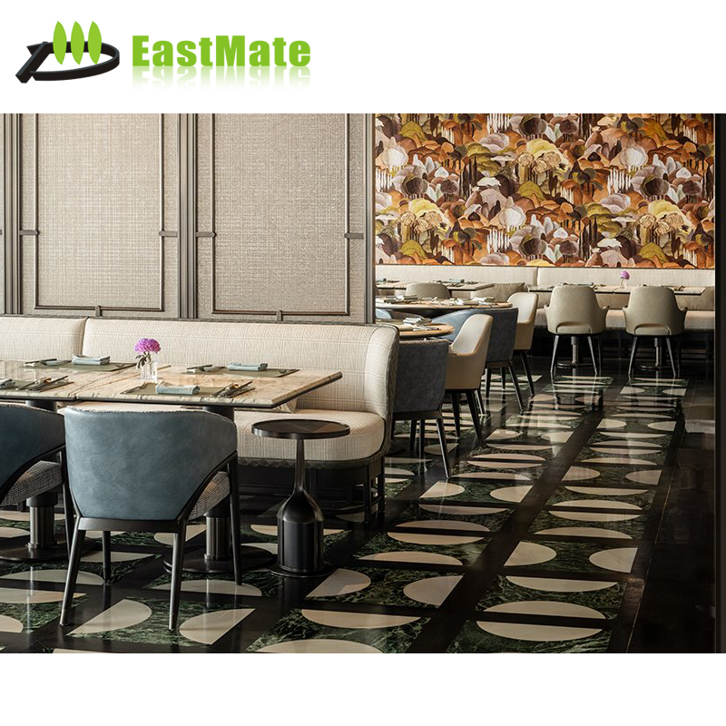 Customizable Commercial Plywood Dining Table and Leather Booth Seating Chairs Set for Hotels Restaurants Hospitals