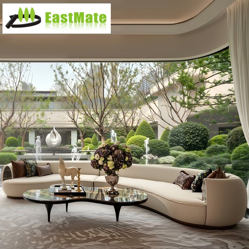 Star Hotel Villa Luxury Style Whole House Custom, Italian Light Luxury Living Room Corner Sofa, Master Bedroom Upholstered Bed, Dining Solid Wood Table