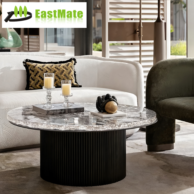 Custom Villa Reception Lounge Sofa Turnkey Interior Furnishing OEM ODM MDF Plywood Structure Heavy‑Duty Curved Sofa For High‑End Villa Private Mansion Club FF&E Renovation Project