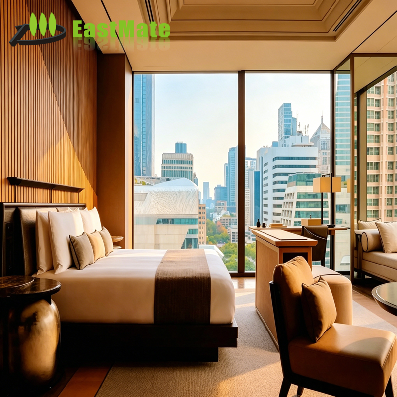 Oriental luxury Bedroom furniture from hotel furniture factory, hospitality FF&E solution, commercial grade fire-resistant OEM ODM for Middle East Resort, Hotel, Guesthouse and Aparthotel hotel room refurbishment